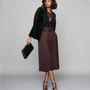 Reiss Burgundy Culottes